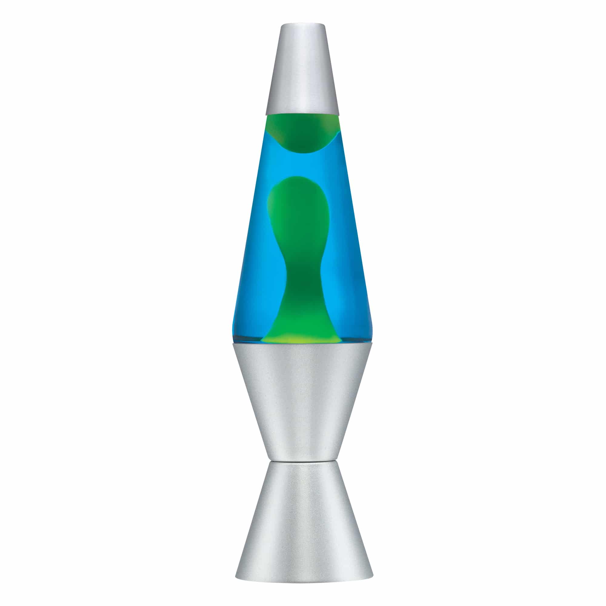 14.5" LAVA LAMP - YELLOW/BLUE/SILVER